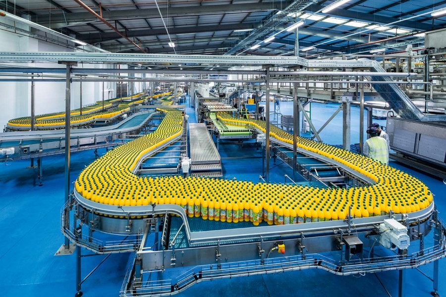 BRITVIC SOFT DRINKS MULTIMILLION-POUND  FACTORY TRANSFORMATION